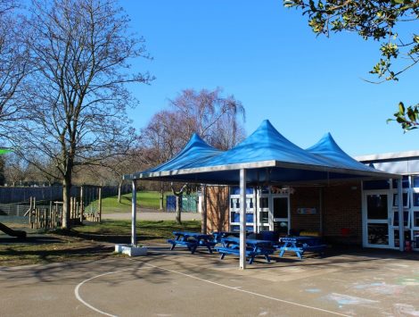 KS1 playground area at The Lea Primary School and Nursery